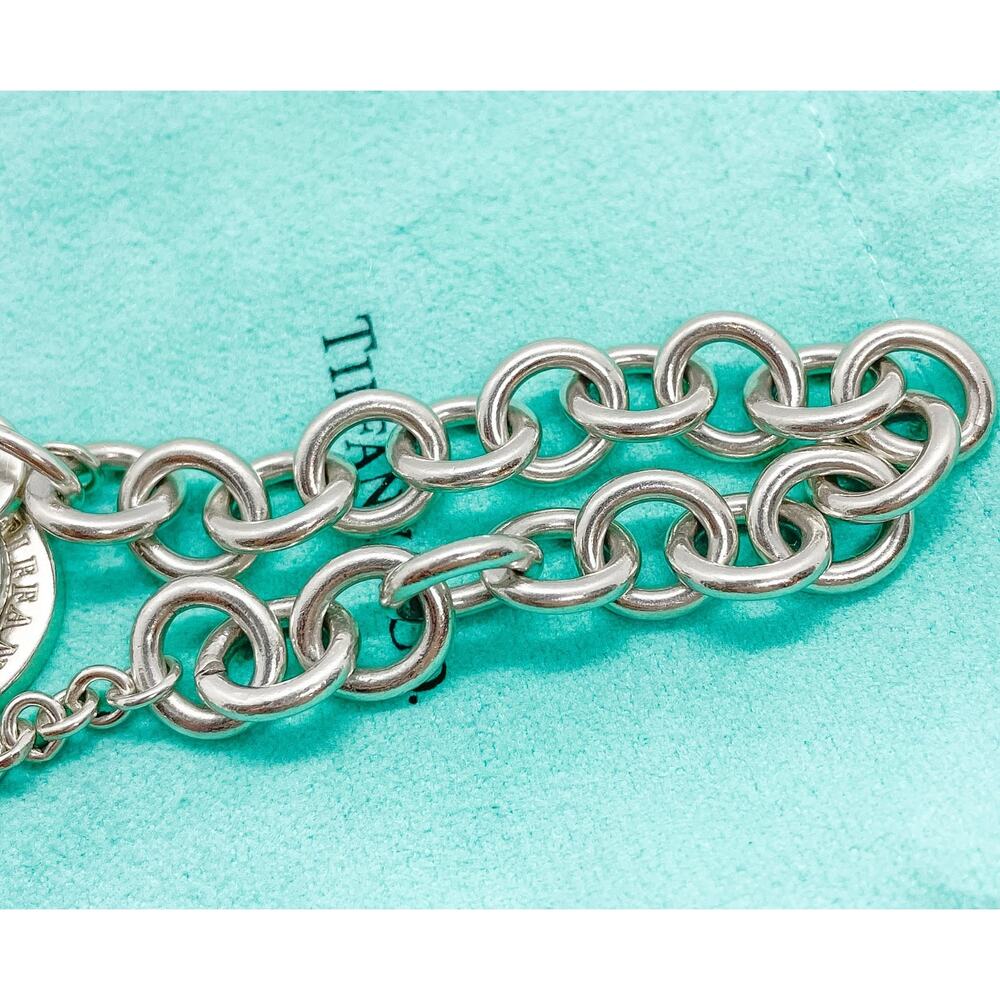 Tiffany & Co. Return to Tiffany Heart Tag Toggle Bracelet Sterling Silver 6.5" - Picture 8 of 13